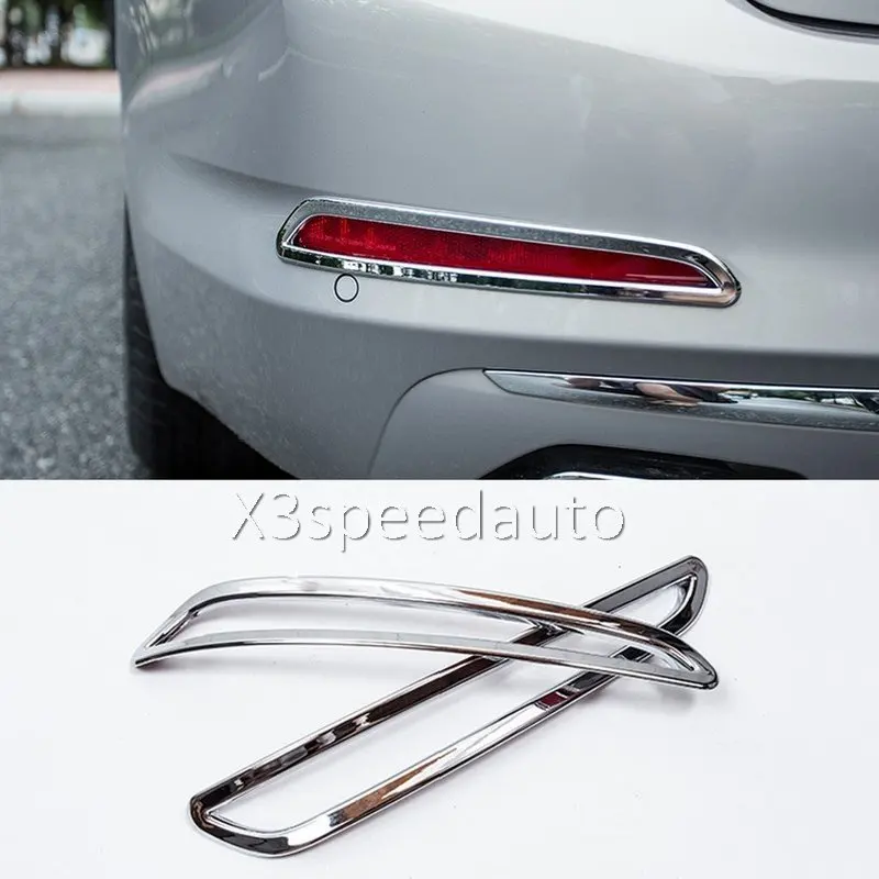 

For BMW 5 Series G30 2017-2019 Rear Fog Light Lamp Cover Trim Car-styling 2PCS Chrome ABS