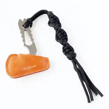 戰術手工編織傘繩掛繩鑰匙圈 EDC刀具戶外裝備拉鍊頭鑰匙圈相機手機 6 最佳銷售 掛繩刀 - №3