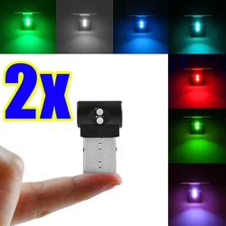 Car Mini USB LED Ambient Light Decorative Atmosphere Lamps Auto PC Computer Portable Lights Plug Play Cars Interior Accessory