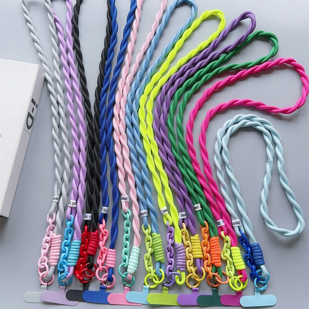 Cute Phone Lanyard Diameter Outdoor Universal Case Acrylic Crossbody Shoulder Card Neck Cord Clip Hang Anti-lost Wrist Strap