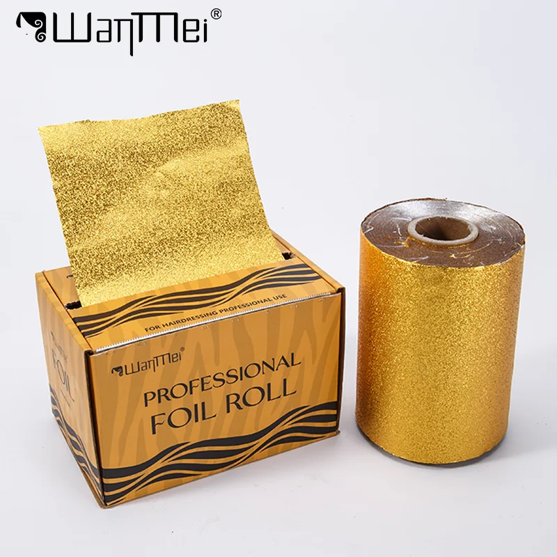 1Roll WANMEI Professional Hair Dyeing Aluminum Foil Hairdressing Perm Highlights Bleaching Luxury Hair Styling Tools Salon