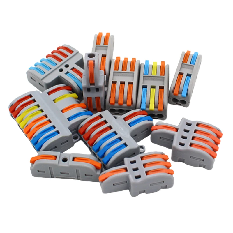 1 in multiple out Quick Wiring Connector Universal Splitter wiring cable Push-in Can Combined Butt Home Terminal Block SPL  222