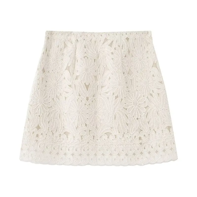 Faionable round Ne Tied Hollow out Casual irt Women's Summer New Sle Versatile irt for Young Women 25-35 Years Old