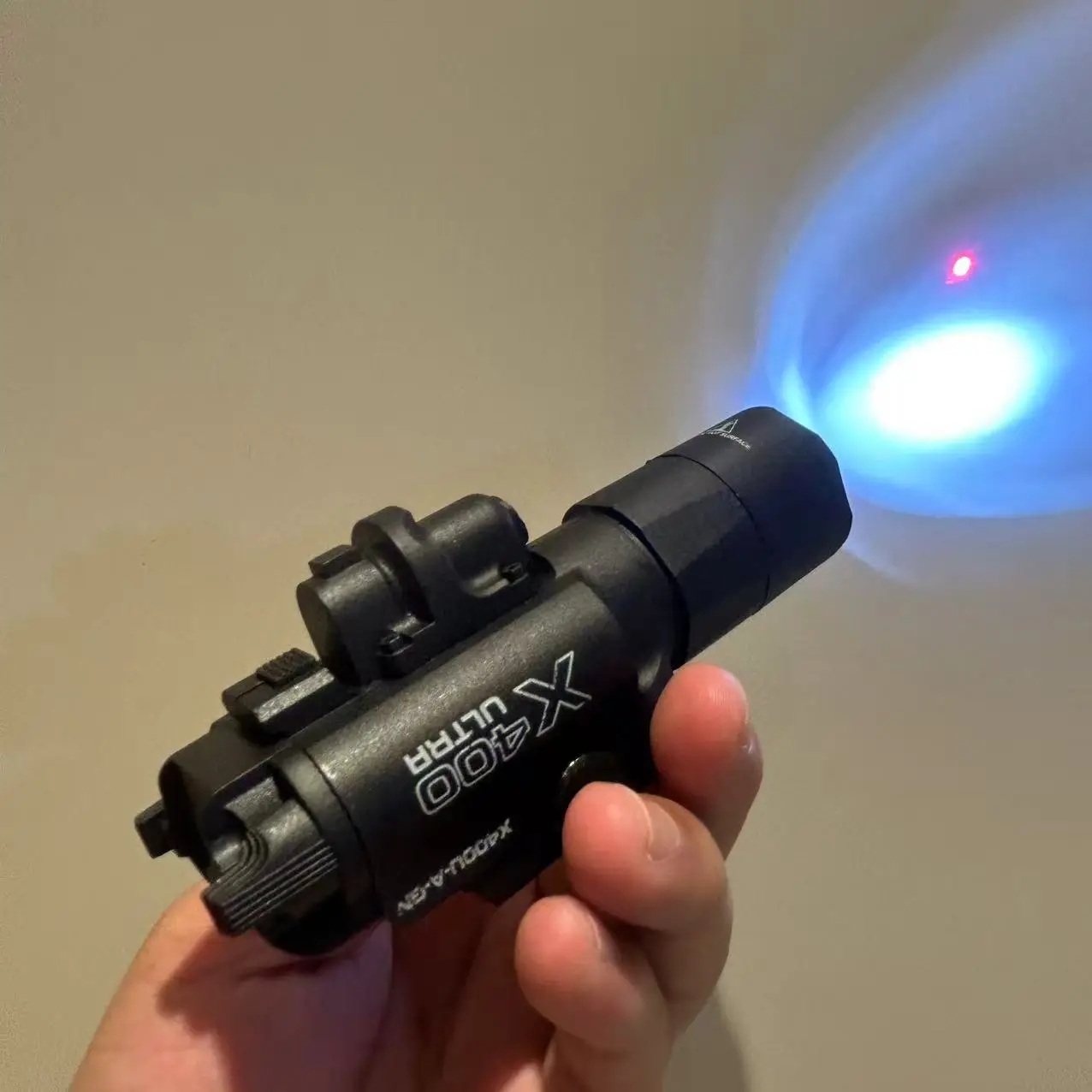 X400U Tactical Infrared Laser Flashlight Nylon Rail Mount Adjustable for G17 P1 Airsoft Toy Guns Shockproof Lightweight