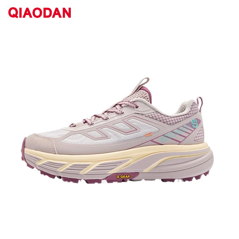 

QIAODAN Women 2025 Autumn Trail Running Shoes Lightweight Anti-splashing Wear-resistant Non-slip Outdoor Sneakers QXF072253956R