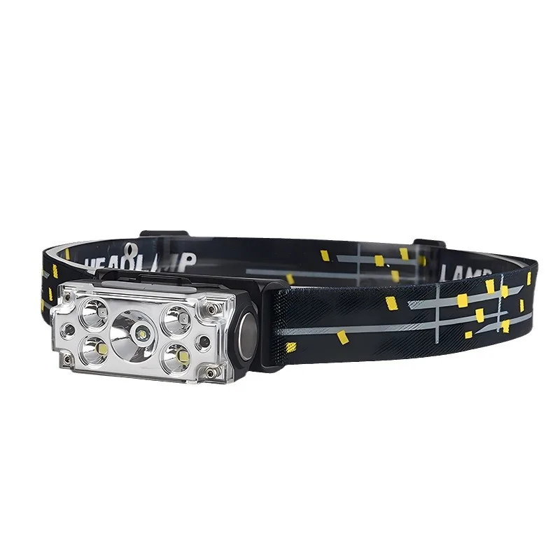 Motion Sensor Headlamp Super Bright Rechargeable Long Battery Life Night Fishing New Head Mounted Flashlight Lithium