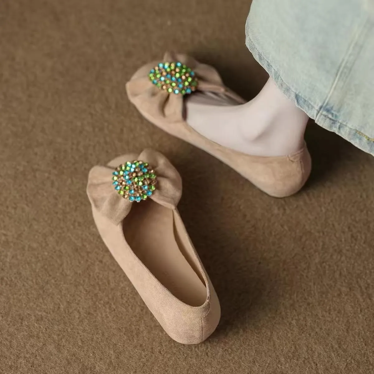 

Korean-style Stunning Flat Shoes for Women, Summer 2026 Spring Ballet-style Shallow Shoes That Are Comfortable and Easy To Wear