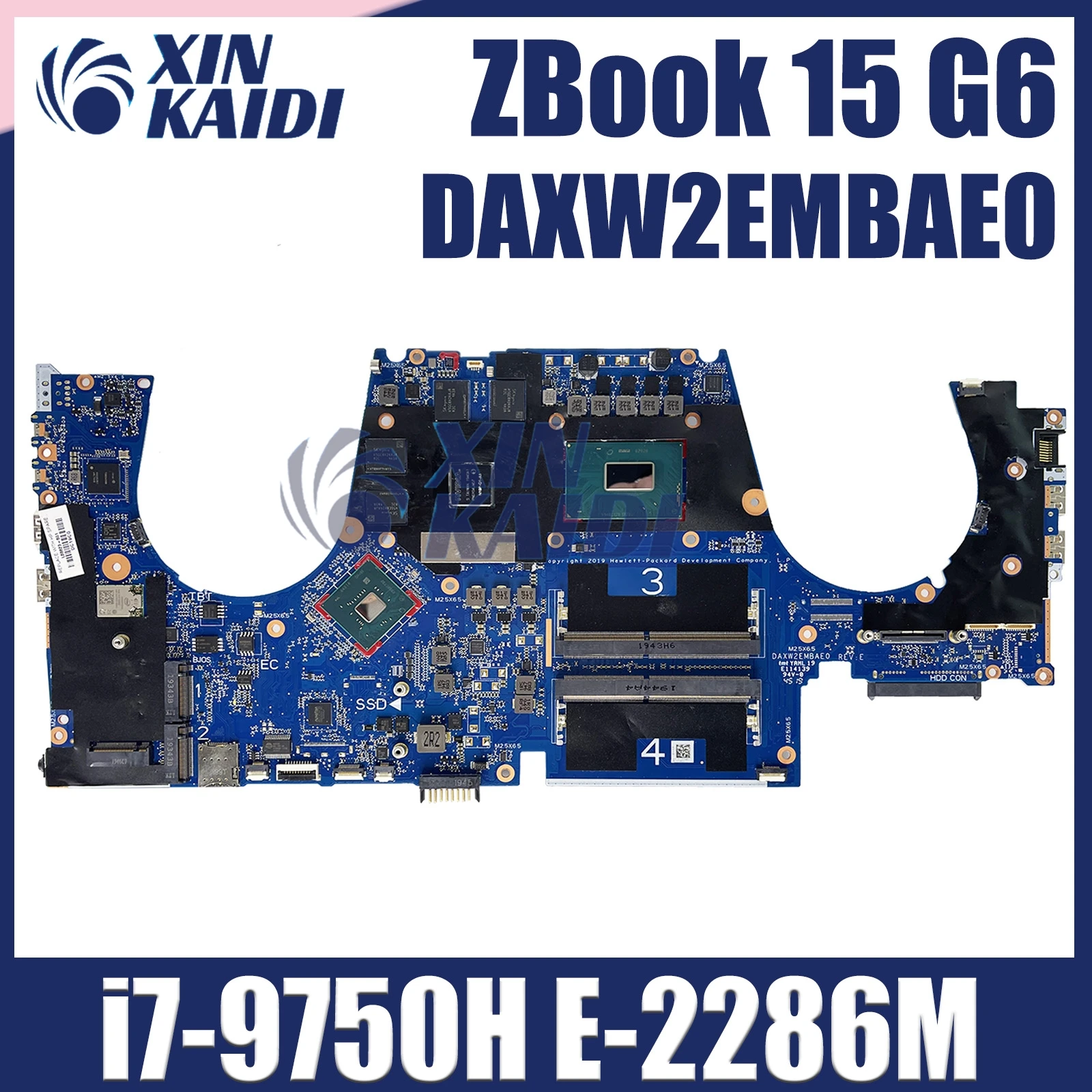 

For HP ZBook 15 G6 Laptop Motherboard DAXW2EMBAE0 With i7-9750H E-2286M CPU T1000 Mainboard L68824-601 L68828-601 L68826-601