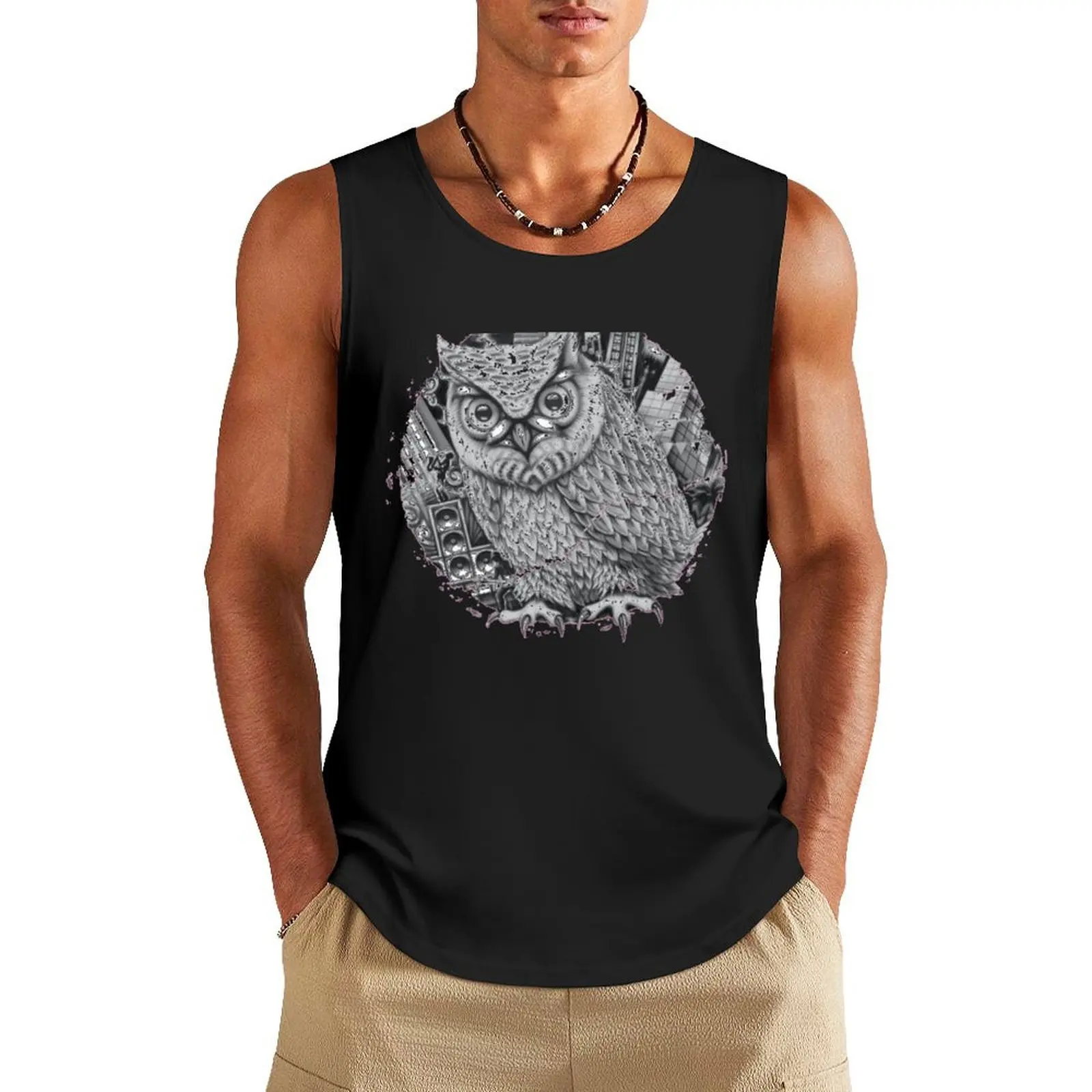 Jan Delay Eule Tank Top Sportswear for men anime clothes t-shirt for man gym men