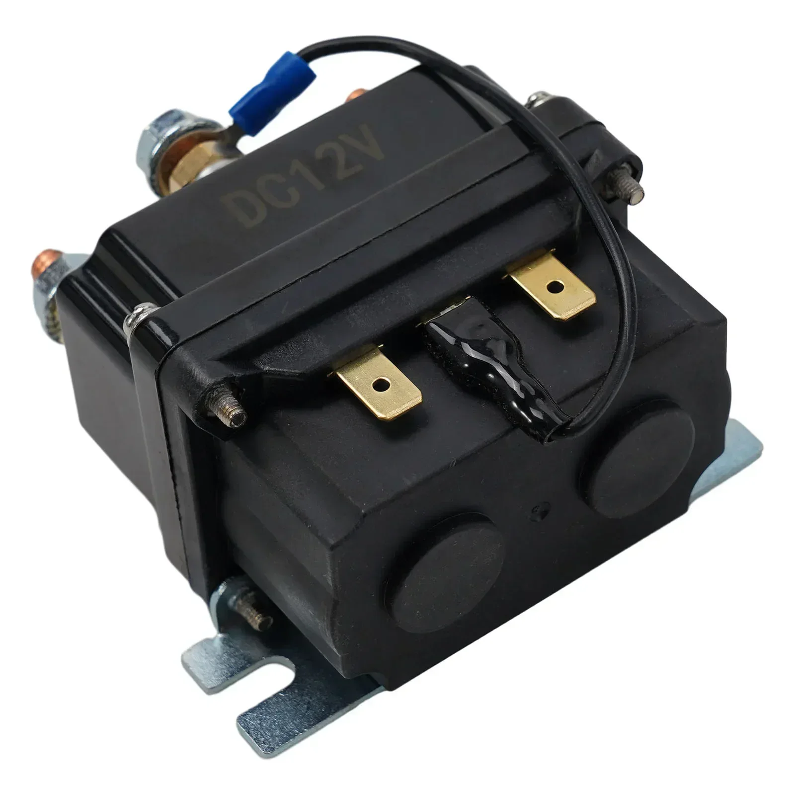 1pcs 500A 12V 12000 Lbs Winch Winch Solenoid Relay Relay 12V 500A Contactor Machine Tool Black Relays Solenoid Relay
