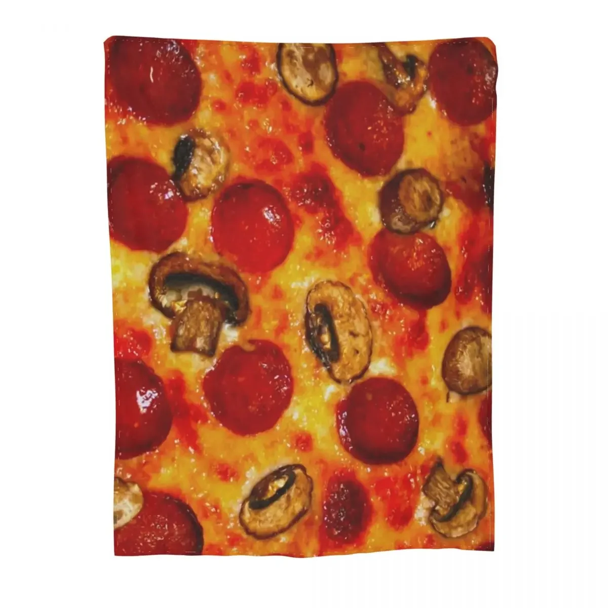 Portable soft warm flannel pizza blanket shape lavash wool sofa badroom plaid plush bedspread winter throw blanket