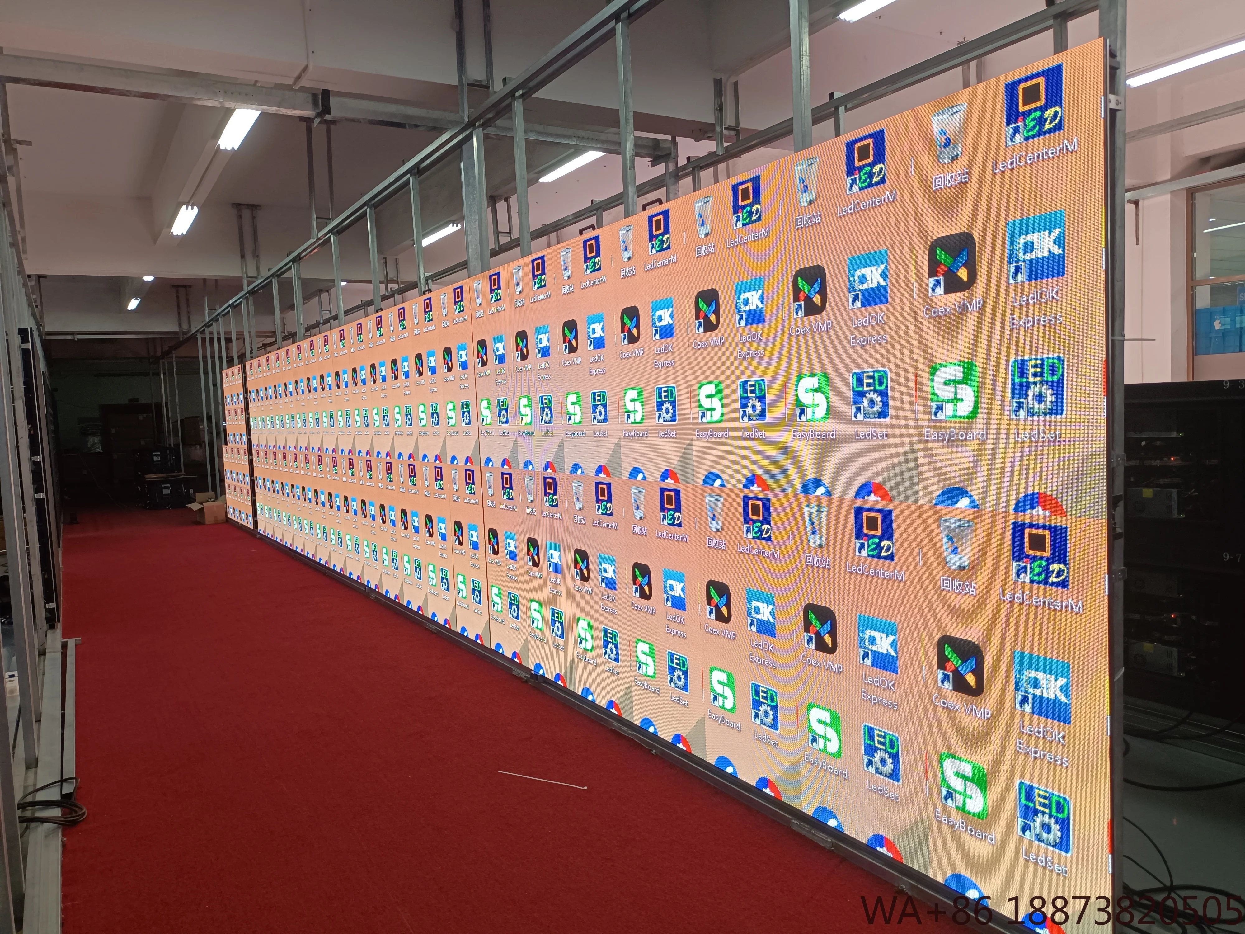 LED شاشة داخلية عالية الجودة المرحلة جدار الفيديو P2.97 P3.91 تأجير شاشة عرض 500x1000 مللي متر جدار للإعلان #2