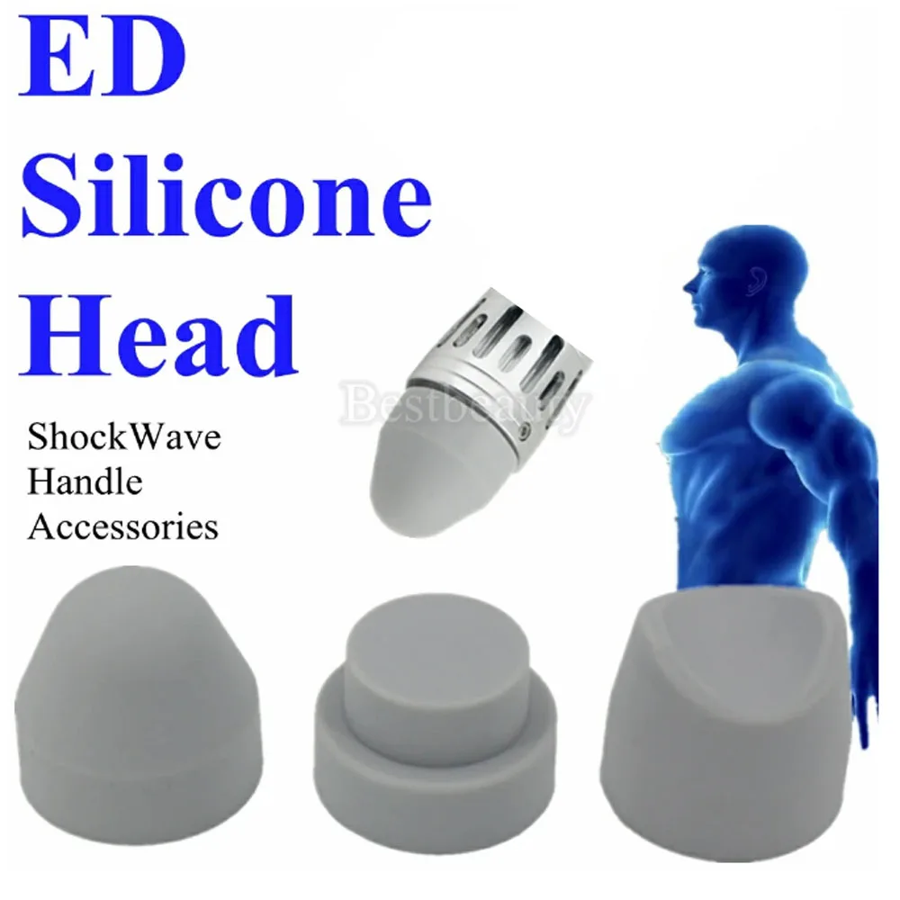 

Shock Wave Instrument Accessories Shockwave Therapy Machine Parts Erectile Dysfunction Treatment Three-Piece Silicone Head New