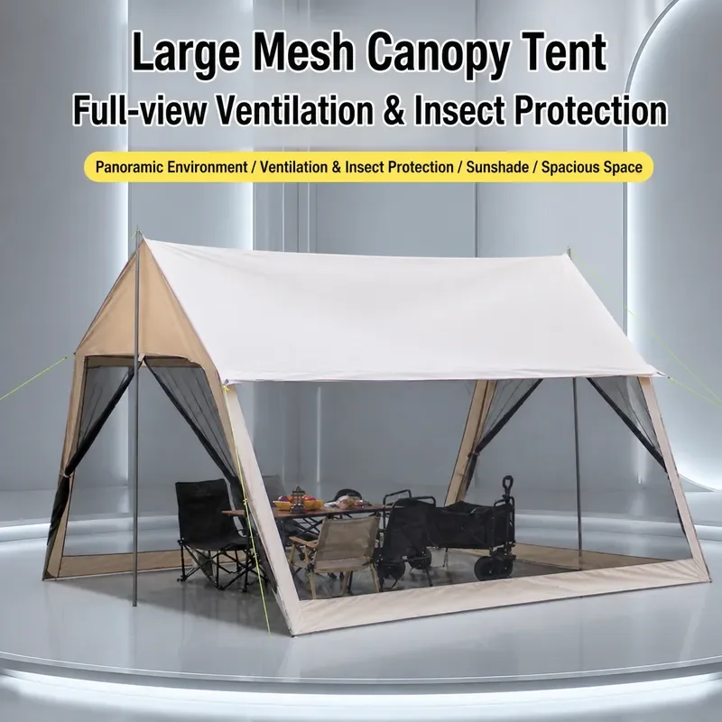 for Canopy Tent 8-12 People Camping Rain Proof Pergola Shading Sun Proof Outdoor Fishing Mesh Mosquito Proof Tent for