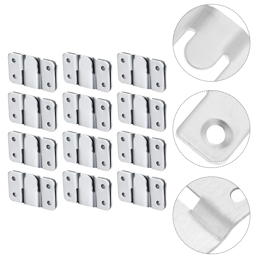 12 Pcs Mountain Buckle Photo Interlocking Wall Hangers Mounts Heavy Duty Picture Rack