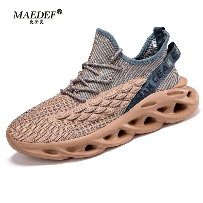 

MAEDEF Man Running Sneakers Breathable Sports Shoes for Men Lightweight Men's Casual Flat Shoe Comfortable Non Slip Male Sneaker