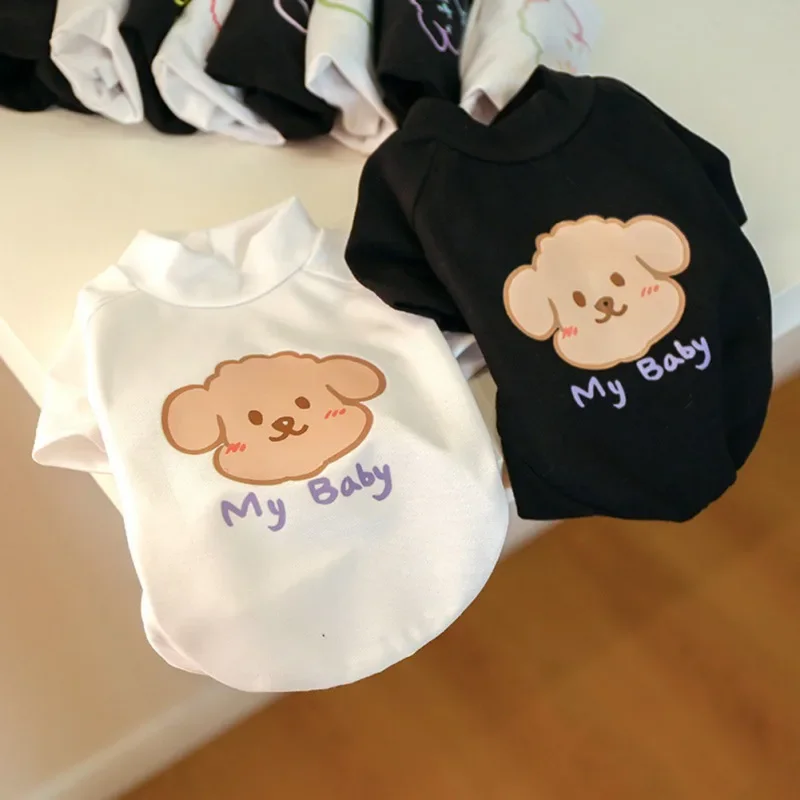 

Spring And Summer Pet Dog Clothes Cartoon Printing Teddy Bear Small And Medium-Sized Dog Fluorescent T-shirt For Small Dog