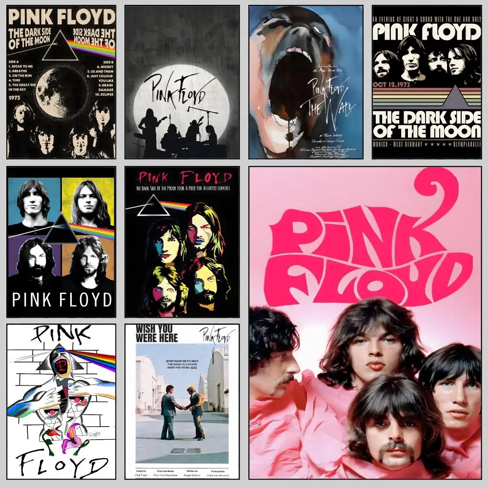 band Pink Floyd Poster Wall Posters Self-Adhesive Wall Stickers Home Decoration for Bedroom Living Room