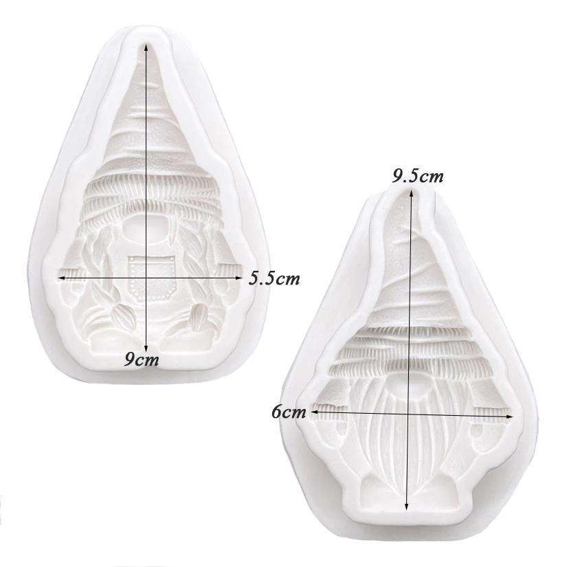 Gnomes Christmas Thanksgiving Day Silicone Sugarcraft Mold Cupcake Baking Mould Fondant Cake Decorating Tools