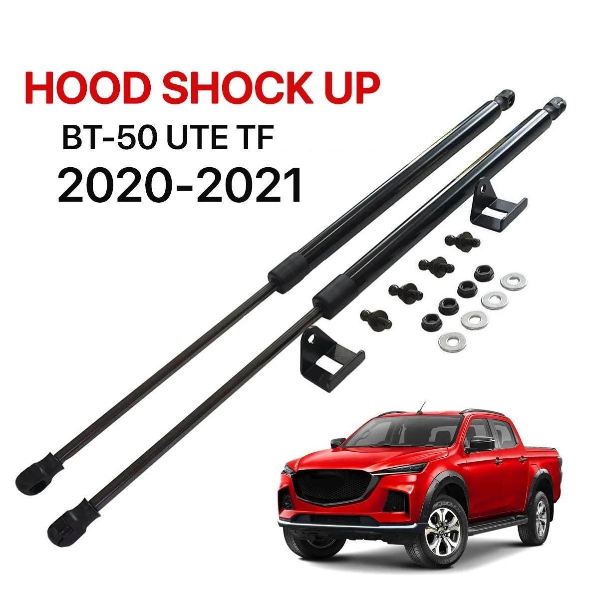 2Pcs Car Struts Front Bonnet Hood Gas Spring Gas Strut Bars for Mazda BT50 BT-50 UTE TF 2020 2021