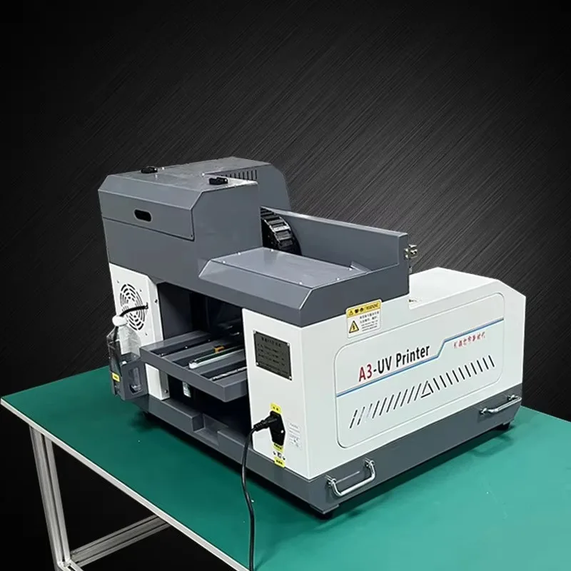 Customized New A3 Ultraviolet Flatbed Inkjet Printer Multicolor XP600 Automatic For Egg Phone Case Label Leather/Card Flex Print