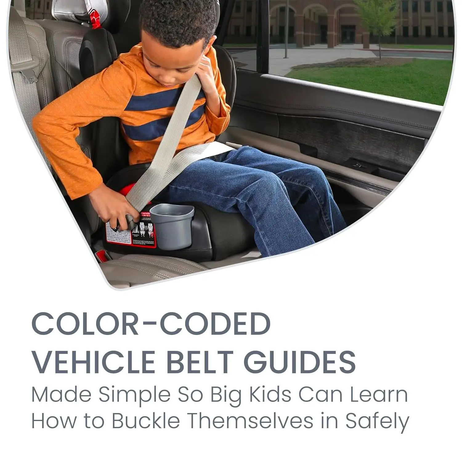 مقعد سيارة معزز لتحديد موضع الحزام على مرحلتين، غسق - مقعد عالي الظهر وظهر مكشوف · مبيعات المصنع مباشرة #4