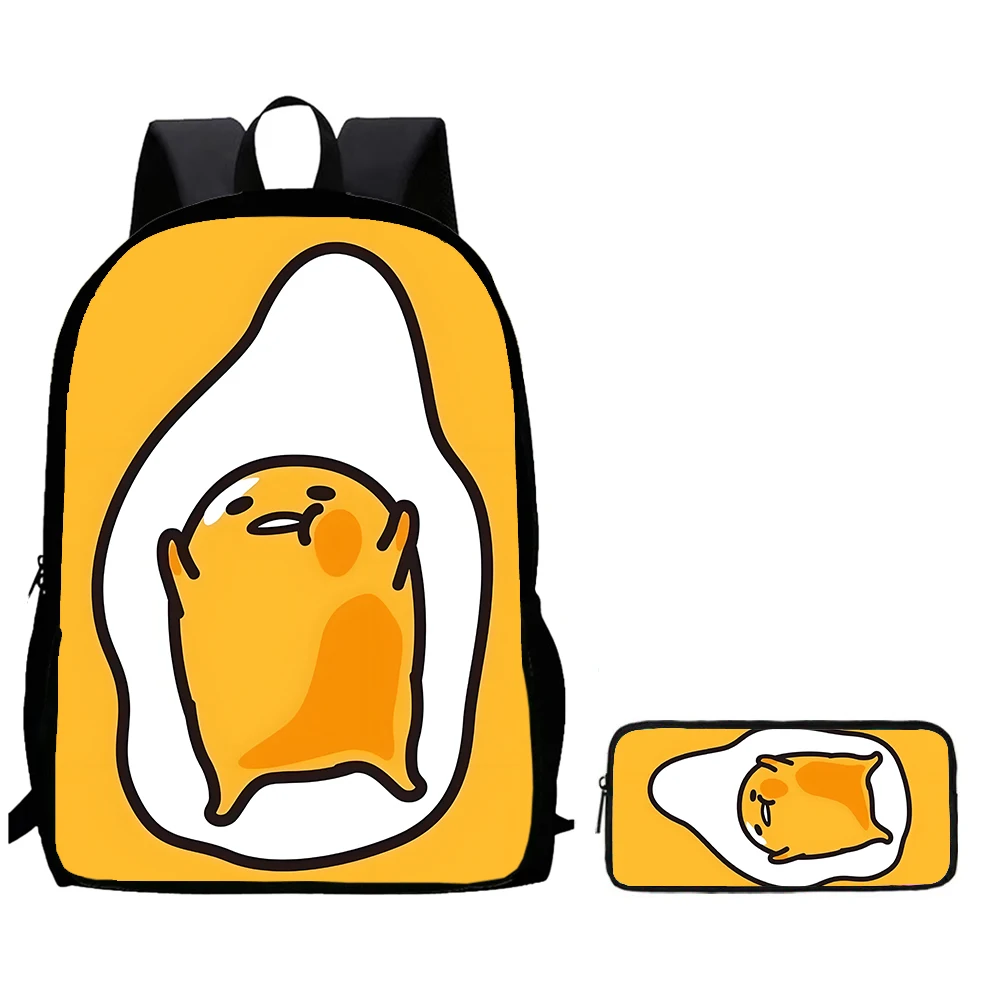 

2Pcs Set Child Backpack With Pencil Bags,Cartoon Gude-tama School Bags for Boys Girls,Durable School Backpack for Kindergarten