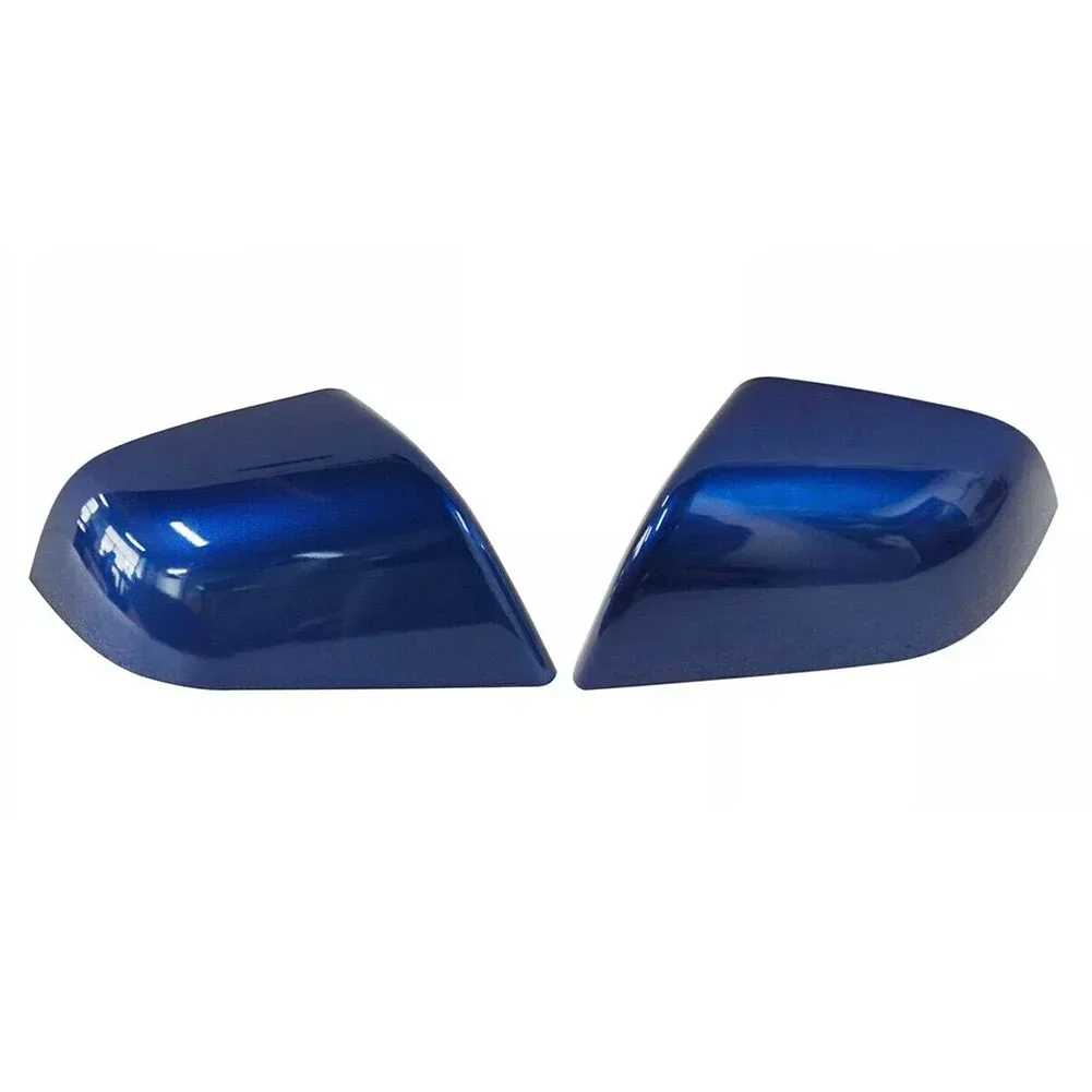 Car Mirror Cover Rearview Mirror Cap Car Customization Tape On Back ABS Material Abrasion Resistant Easy Installation