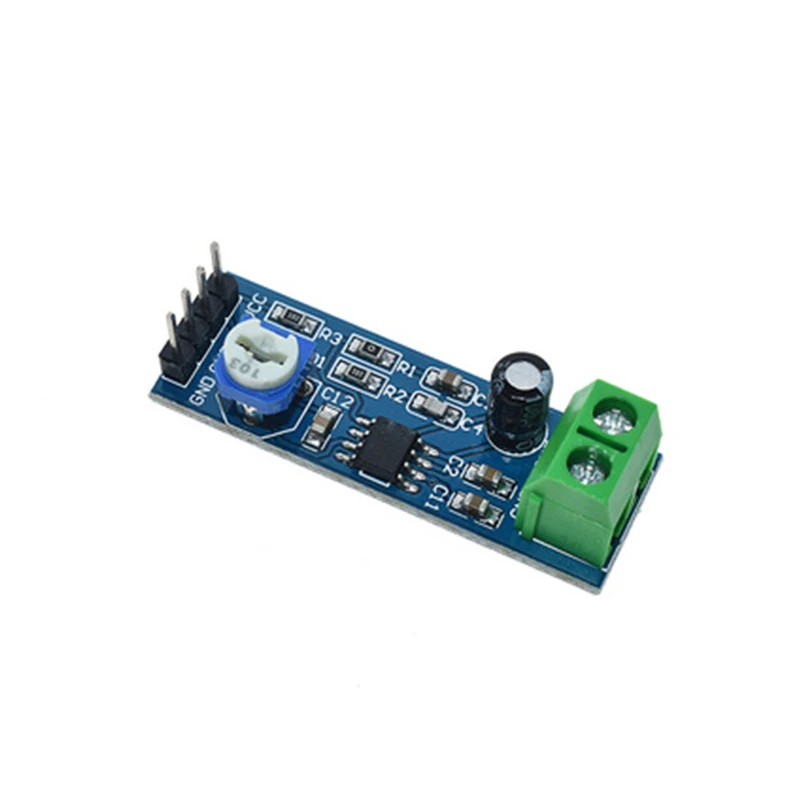 4pcs/lot LM386 audio power amplifier module 200 times gain amplifier board mono power amplifier 5V-12V Input