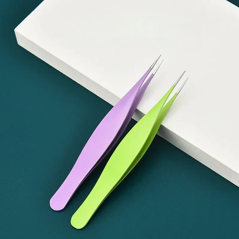 المطعمة رمش بكرة الشعر البثرة كليب الجمال أداة كاذبة ملاقط رمش أدوات رمش جديد حاد جدا حب الشباب كليب حب الشباب إبرة