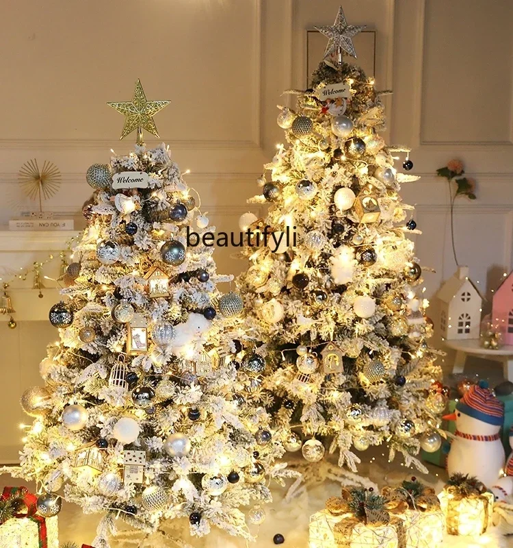 

Бытовая рождественская елка, шифрование, светящаяся упаковка, рождественское украшение, большое украшение, украшение на окно торгового центра