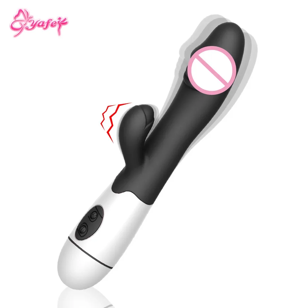 USB 30 Speeds Rabbit Vibrator for Women Vagina Dildo Vibrators Female G spot Clit Stimulator Erotic Sex Toy  For Adult Women