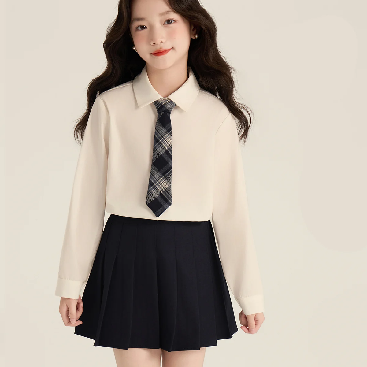 Children Fashion Wedding Tuxedo Kids Suit for Girl Formal Jacket Vest Blouse Skirt 3 Pieces Set School Party Blazer Clothing