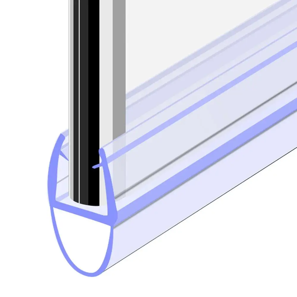 Rubber Portable Bath Screen Prevent Hardware Glass Door Weatherstrip Water Baffle Sealing Strips Window Seal