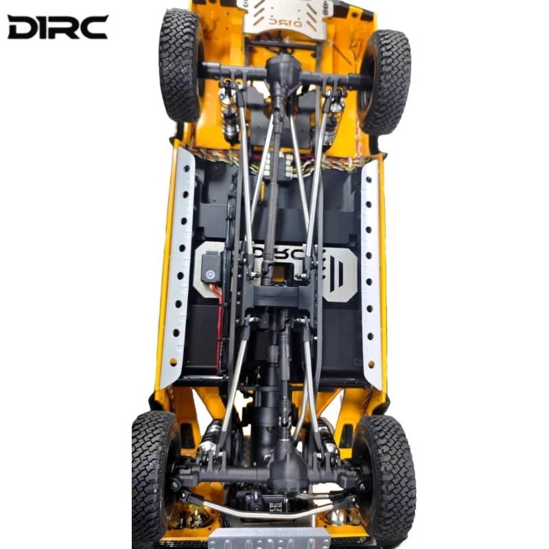 Metalowa listwa progowa, dolna, do modelu D1RC, do samochodów RC typu crawler w skali 1/10, D110, D90, Camel Cup, akcesoria tuningowe.