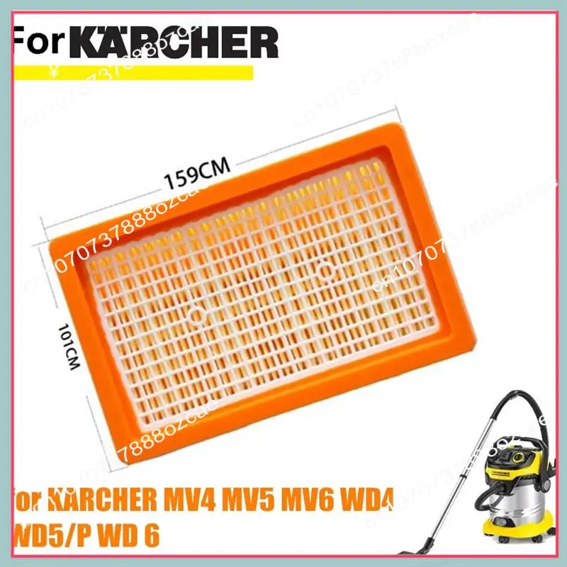 Conjunto de filtragem otimizada A26P - Sacos de pó Hepa para aspirador Karcher Mv4, Mv5, Mv6, Wd4, Wd5, Wd6, Wd5p, Wd6p Modelo 2.863-005.0