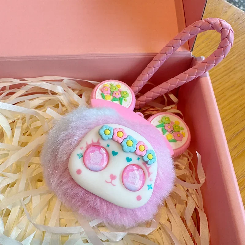 Chaveiro de pelúcia bola pingente macio e kawaii urso saco de pelúcia acessório animais de pelúcia mochila chaveiro kawaii presente para amigo