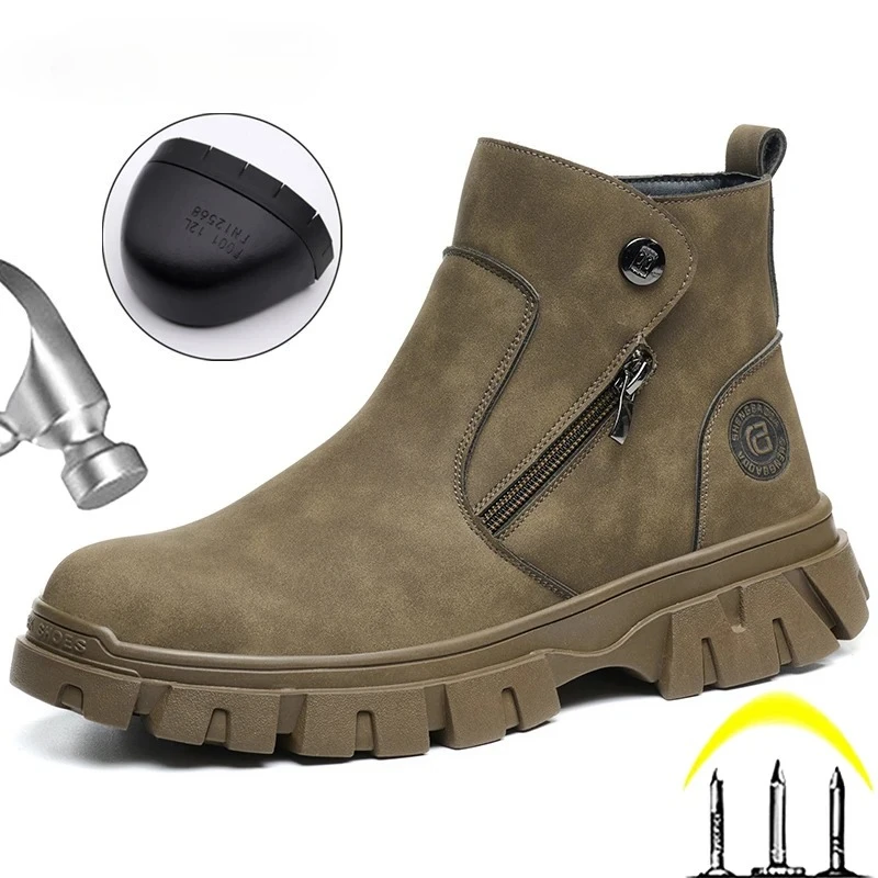Steel Toe Work Boot… - image