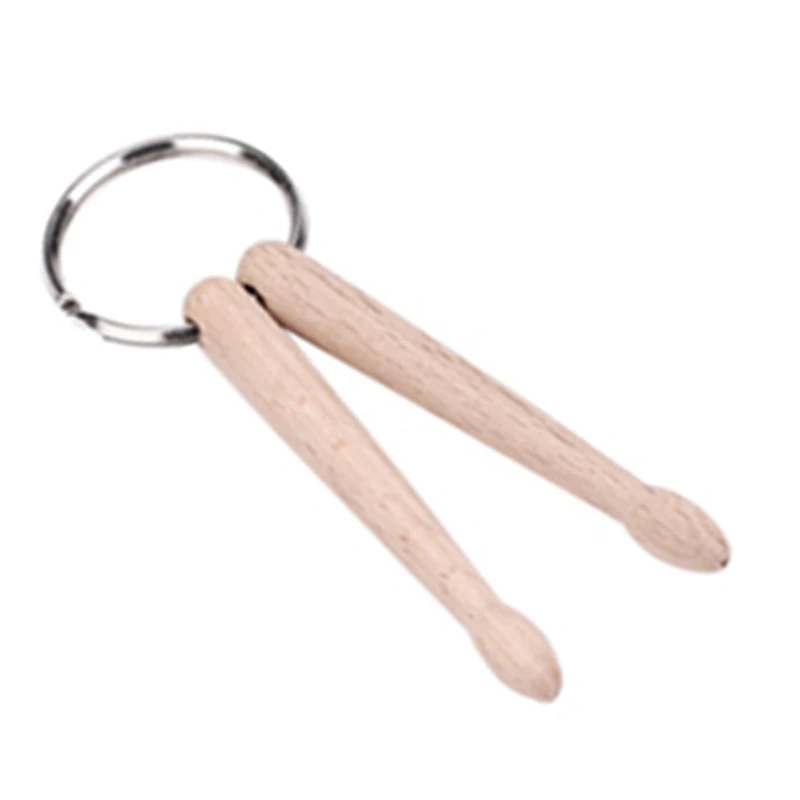 Mini Drum Stick Key Chain Keychain Maple Wood Drum Stick Keychain Wooden Drum Sticks