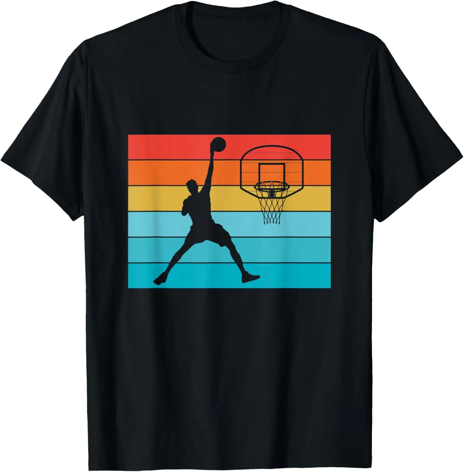 Camiseta de jogador de basquete com design vintage de basquete retrô