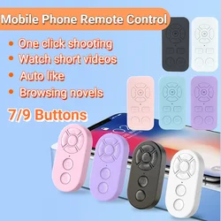 Universal Remote Control Bluetooth-Compatible Rechargeable Selfie Stick Camera Controller for Android iOS iPhone iPad Tik Tok