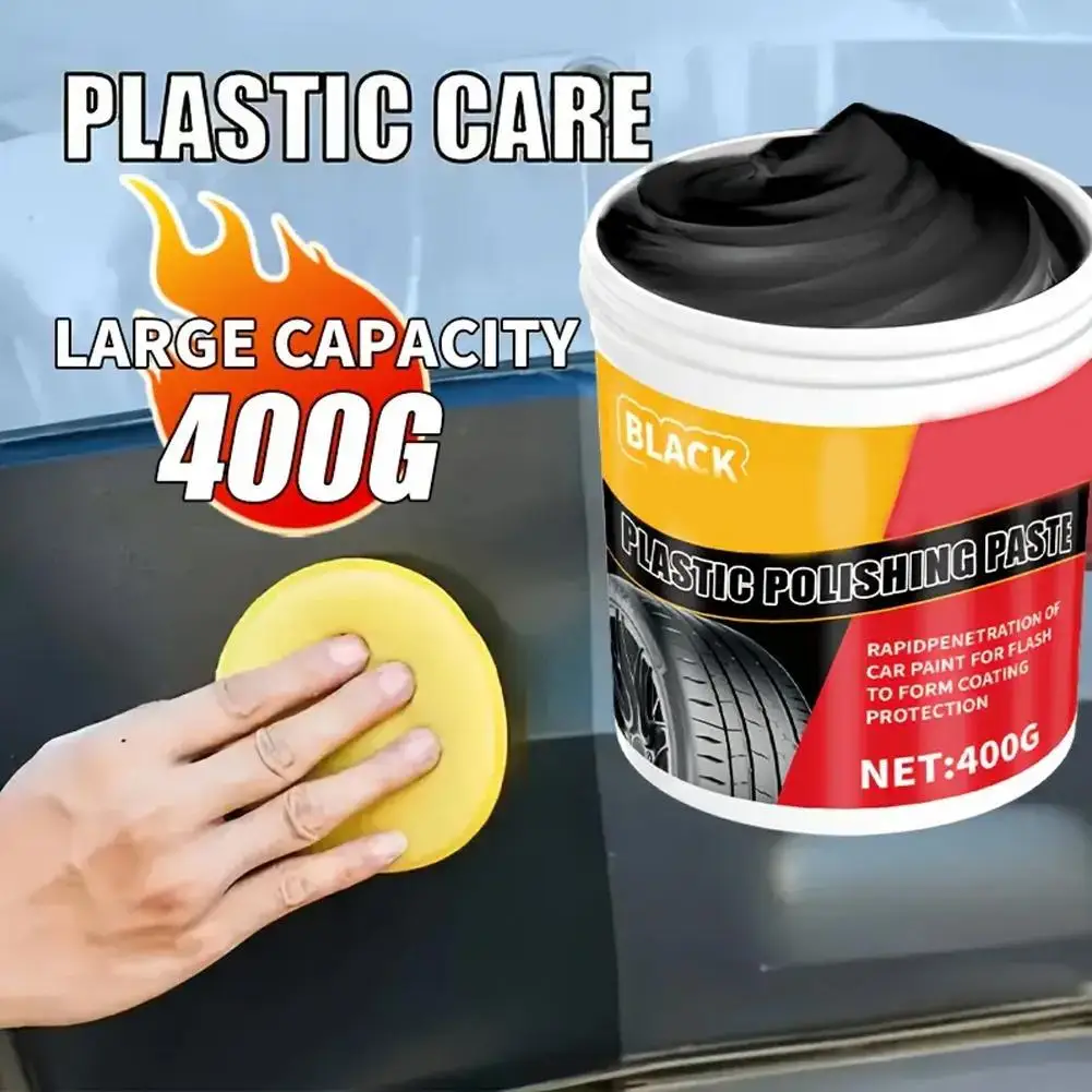 

Паста для ремонта пластика и резины — черный кристаллический лак для автомобильных царапин, блеска шин и обновление салона, антивозрастной и выцветания