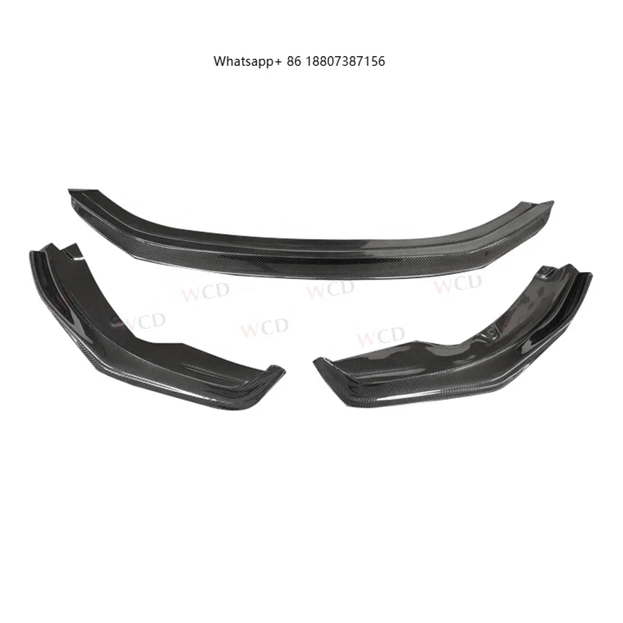 

A-Style Carbon Fiber Front Lip forPorsche 718 Boxster Cayman 2016+ New Front Bumper Lip Splitter Spoiler Car Body Kit