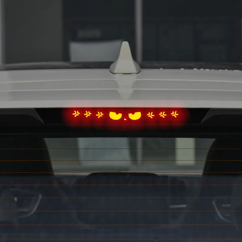 For BYD Seagull Atto 1 Dolphin Surf Mini High Mount Brake Light Sticker Carbon Fiber Taillight Decal Decor Accessories