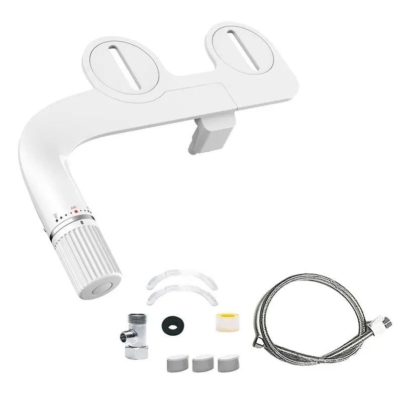 M11K-Ultra-Slim Hygienic Bidet Attachment For Existing Toilets Dual Nozzle Freshs Water Sprays Adjustable Water Pressure