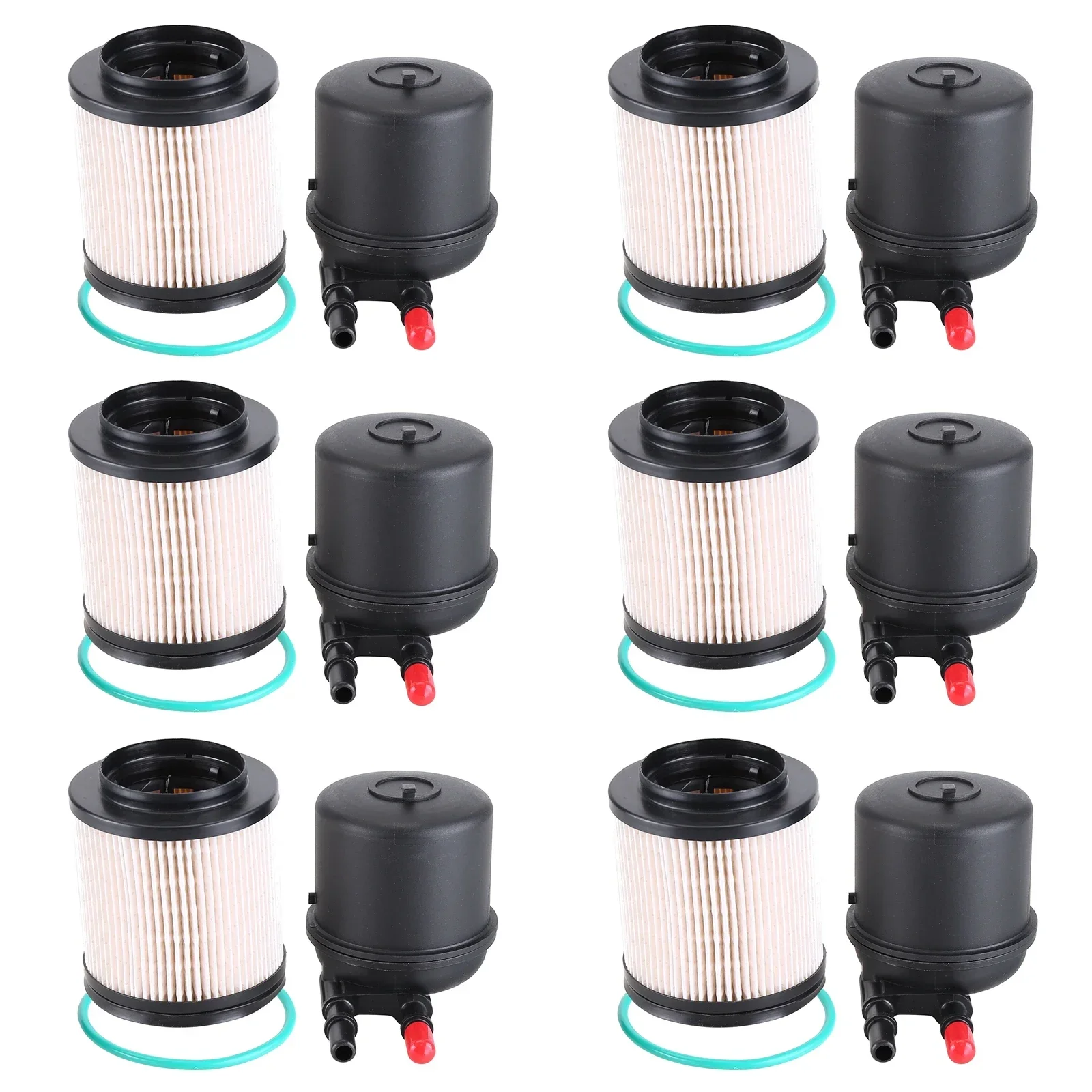 

6 sets of fuel filters for Ford F250, F350, F450 and F550 from 2011 to 2016, FD4615