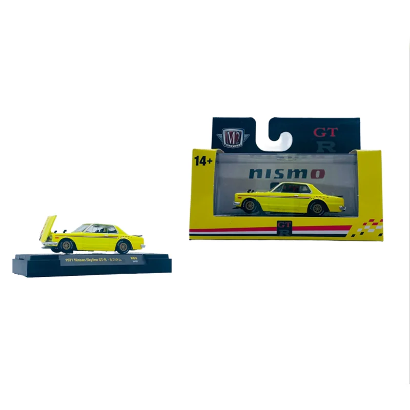 

M2 Machines 1:64 Scale Diecast Alloy 1971 Nissan Skyline GTR Toys Cars Model Classics Adult Gifts Souvenir Static Display