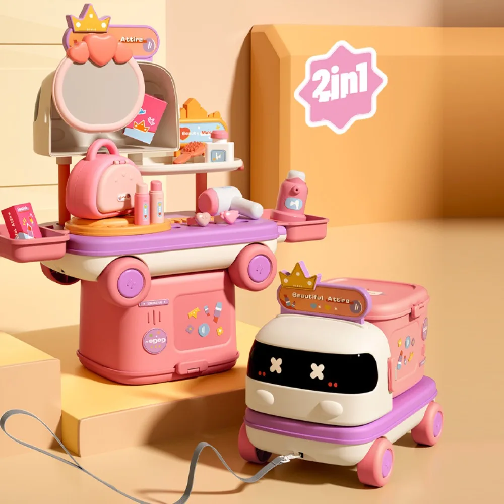 

Role Playing Game Kids Kitchen Playset Early Education Storage Pretend Play Dentist Set Portable Cartoon