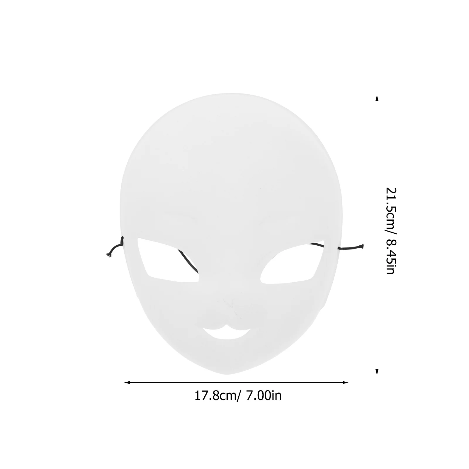 Maschera vuota per pittura a mano fai-da-te Maschera bianca per spettacoli di moda di nozze di ballo Decora le maschere vuote per decorare