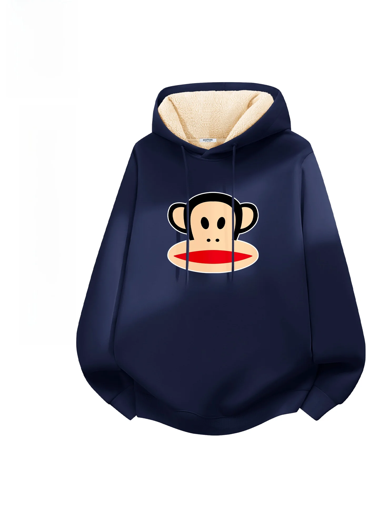 

Fce Lined Hoodie ex Thi Winter Coat Lamb Velvet Casual Comfortable Long Sve Sweatirt for Men And Women